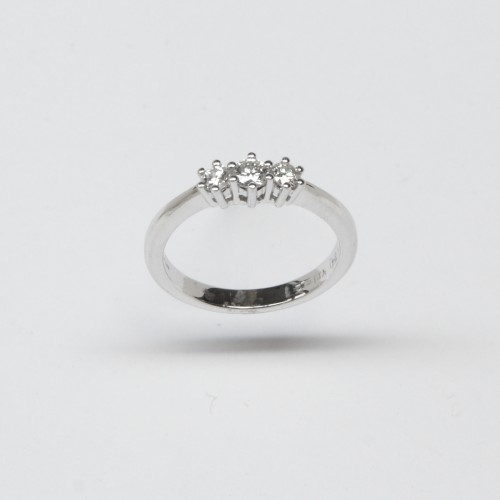 9ct White Gold Diamond Ring